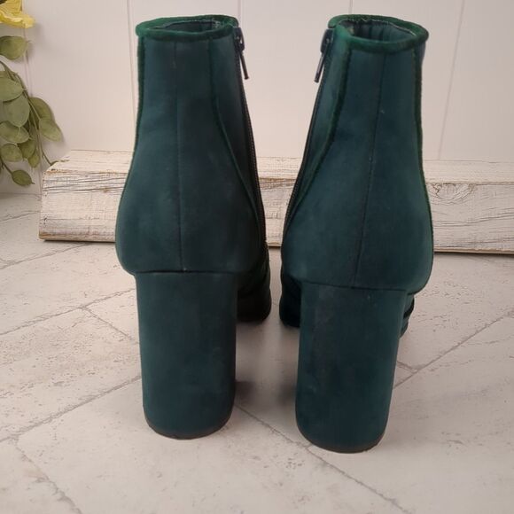 Cloudwalkers Dark Teal Green Broome Ankle Booties with Velvet Inset Size 9.5W - Picture 5 of 16
